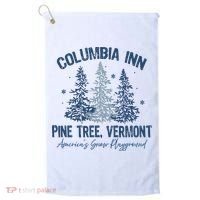 Columbia Inn Pine Tree Vermont Always A White Christmas Golf Towel thumb 0