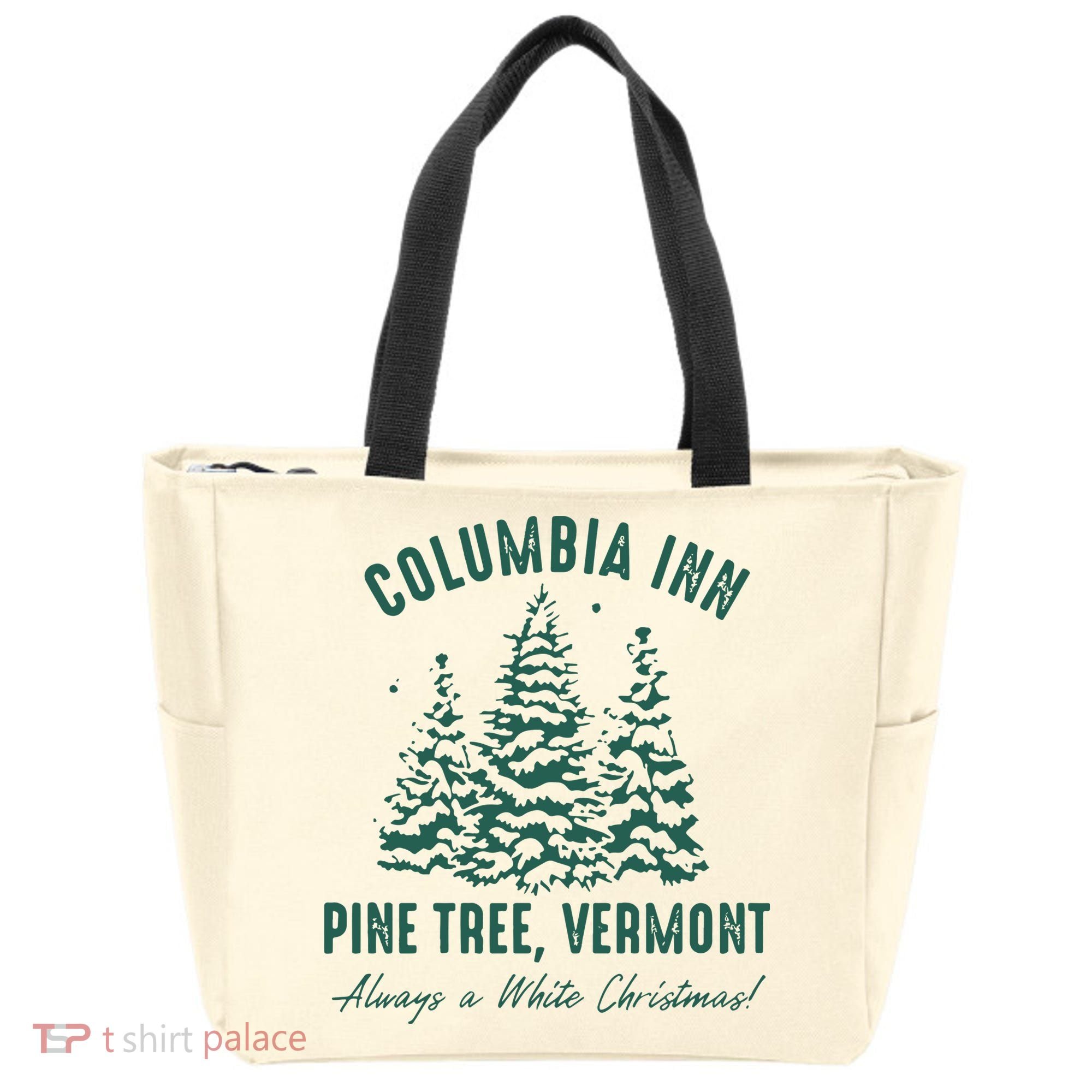 Columbia Inn Pine Tree Vermont Sweatshirt A White Christmas Bing Crosby Tote Bag