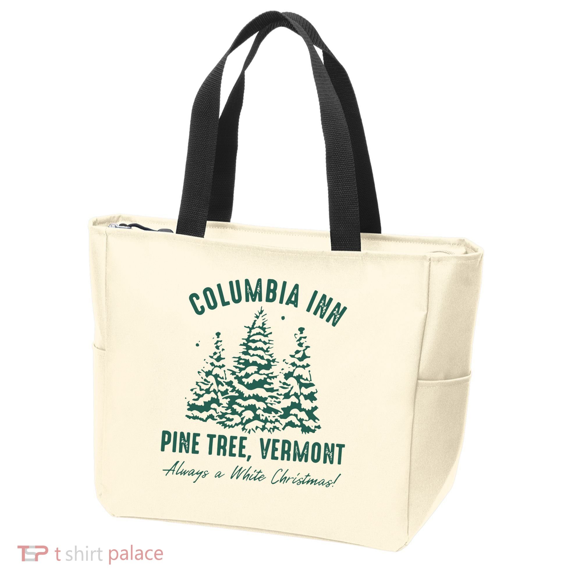 Columbia Inn Pine Tree Vermont Sweatshirt A White Christmas Bing Crosby Tote Bag
