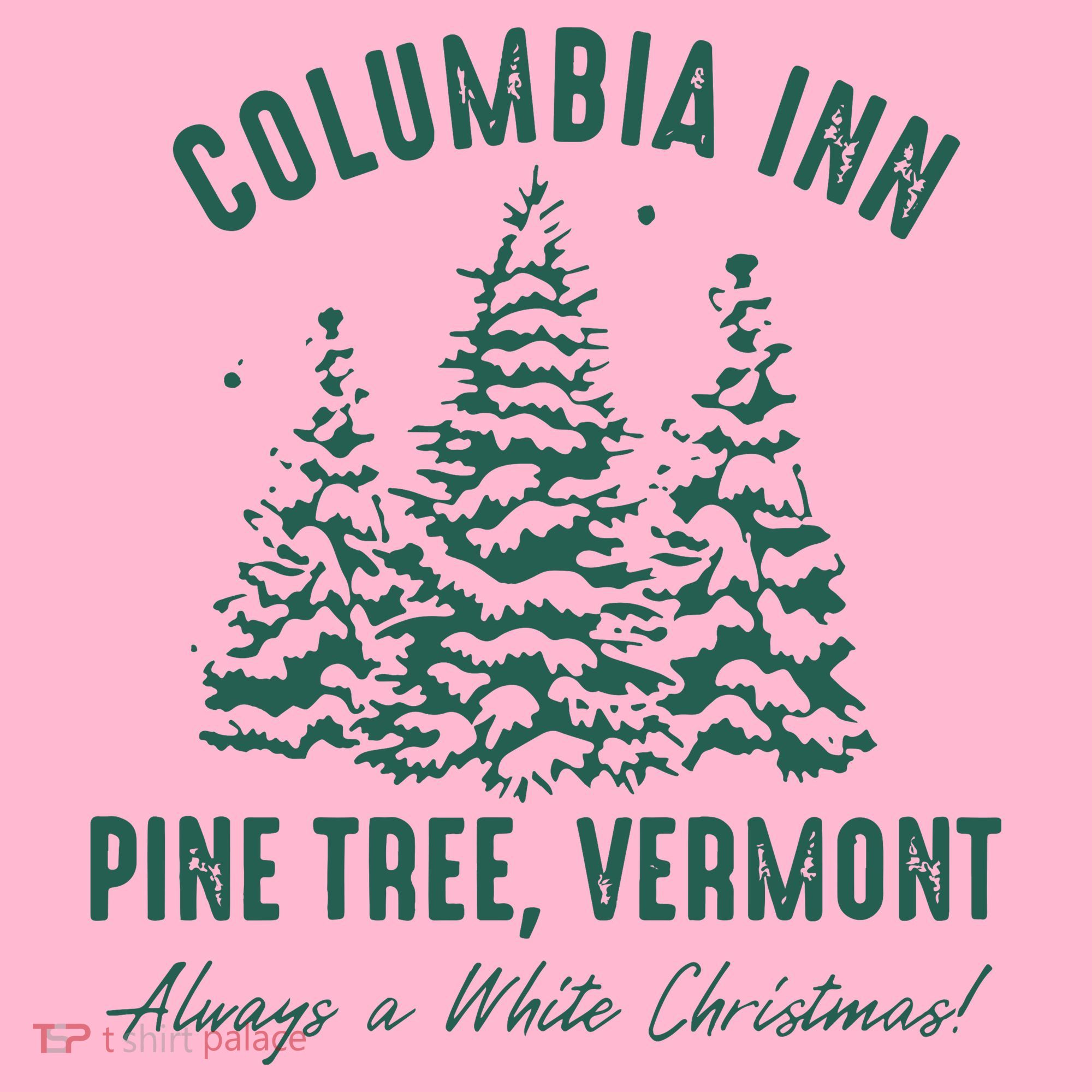 Columbia Inn Pine Tree Vermont Sweatshirt A White Christmas Bing Crosby Coaster