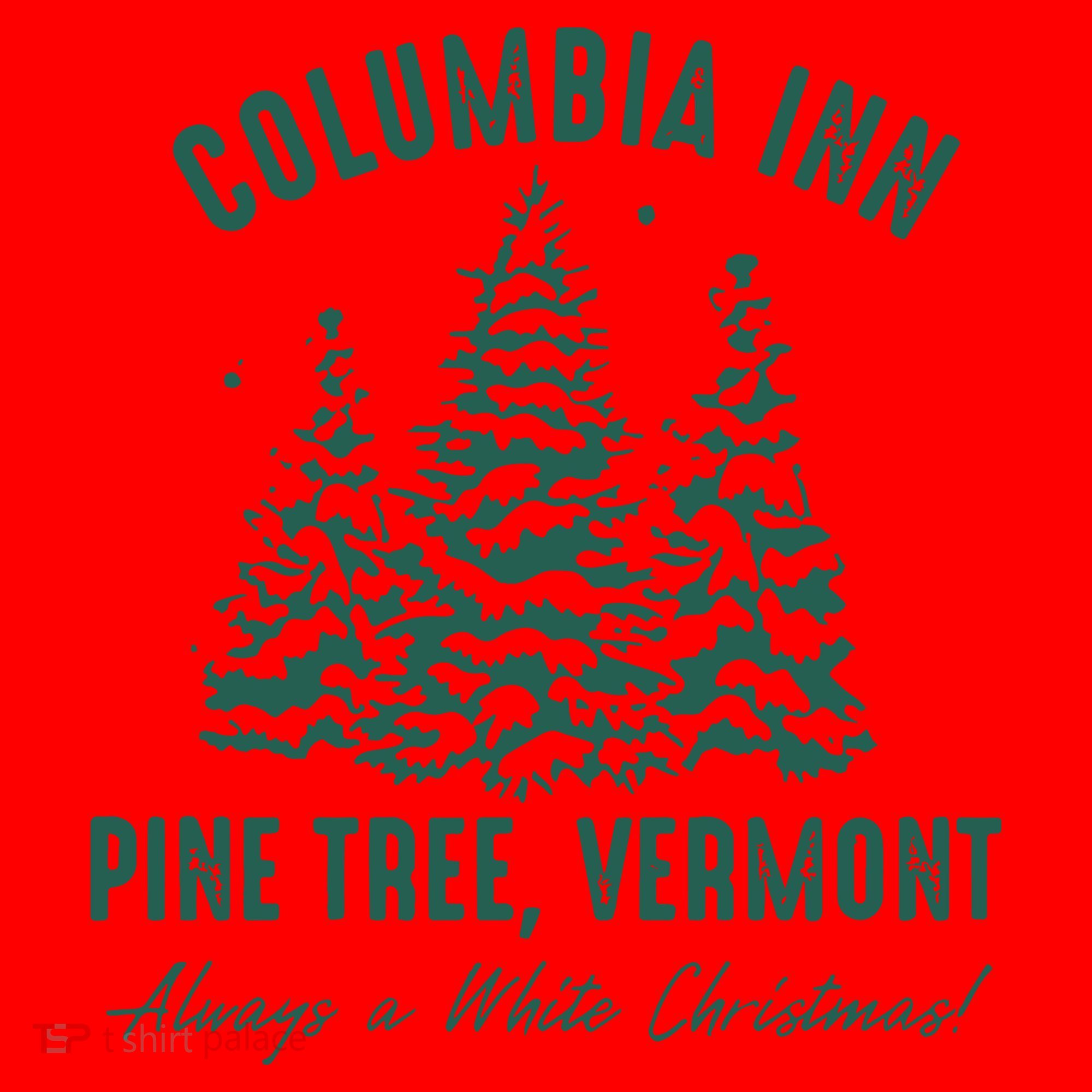 Columbia Inn Pine Tree Vermont Sweatshirt A White Christmas Bing Crosby Santa Hat