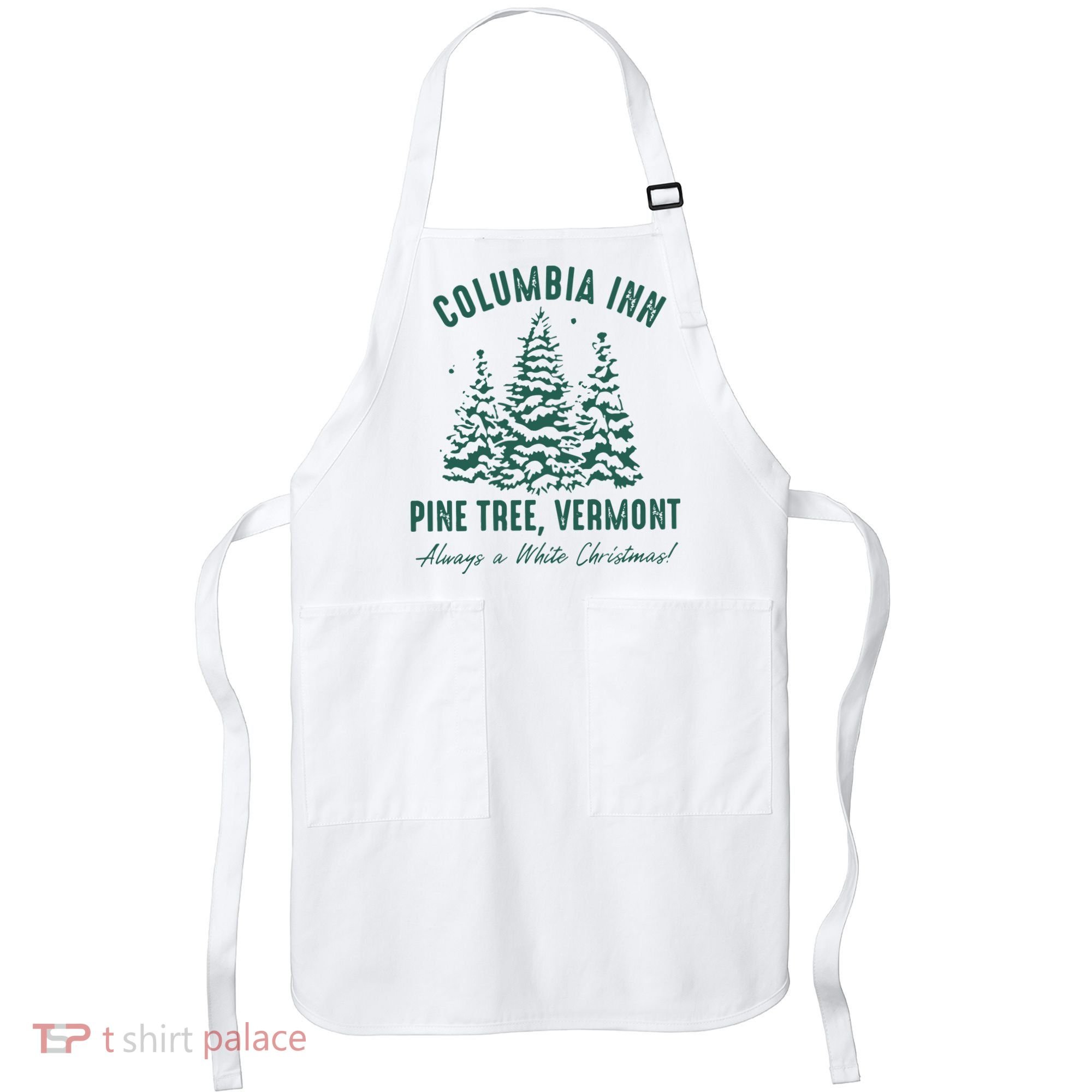 Columbia Inn Pine Tree Vermont Sweatshirt A White Christmas Bing Crosby Apron