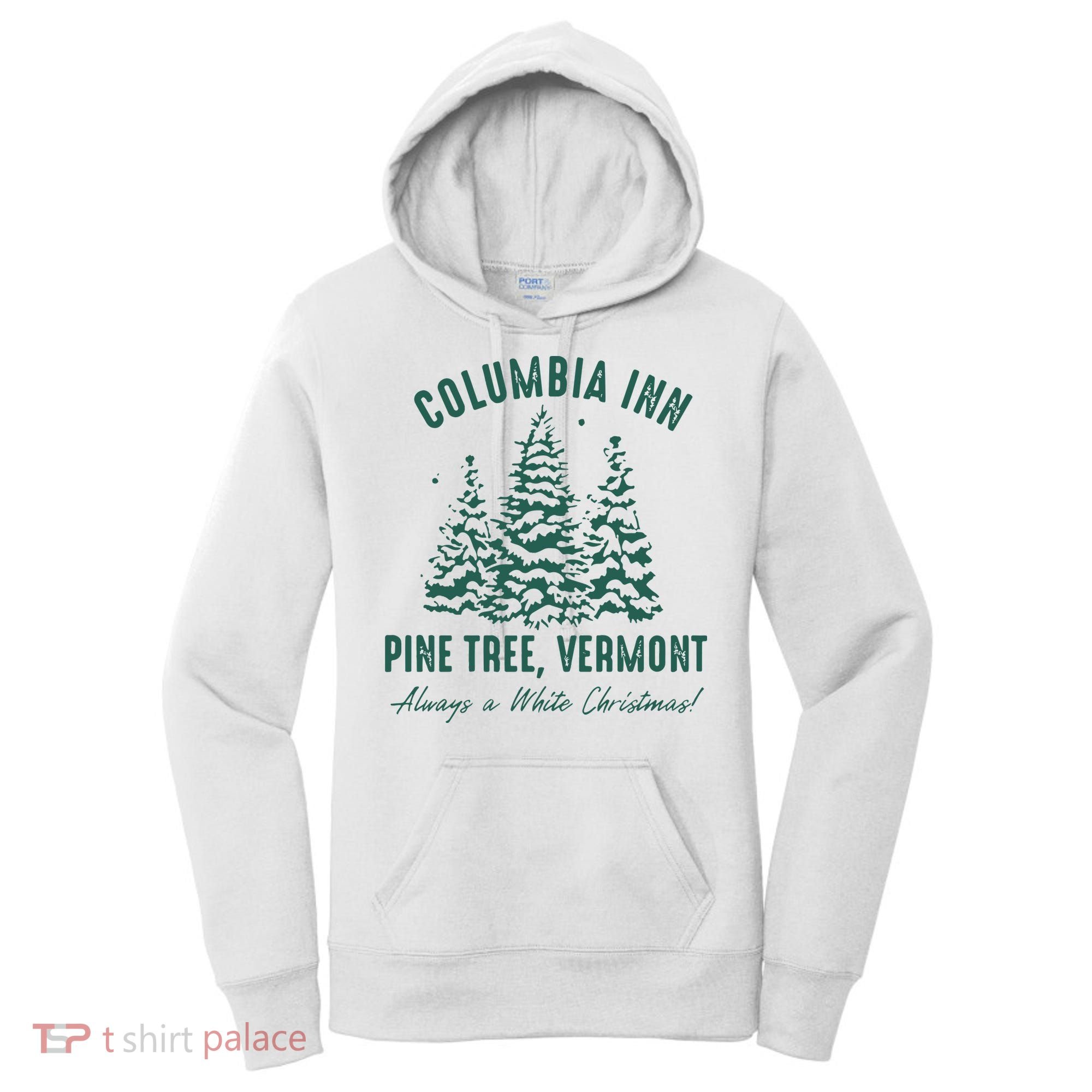 Columbia Inn Pine Tree Vermont Sweatshirt A White Christmas Bing Crosby Women's Hoodie