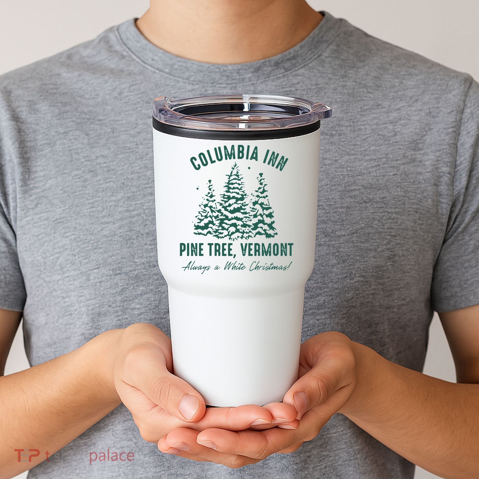 Columbia Inn Pine Tree Vermont Sweatshirt A White Christmas Bing Crosby Tumbler