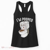 Cool IM Pooped Funny Dirty Toilet Bowl Joke Lover Gift Women's Tank Top thumb 0