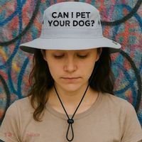 Can I Pet Your Dog Bucket Hat thumb 3
