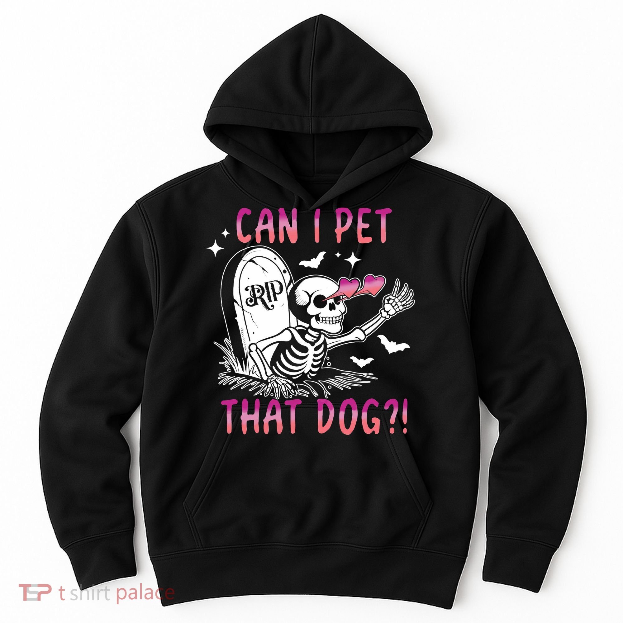 Can I Pet That Dog Skeleton Halloween Hoodie