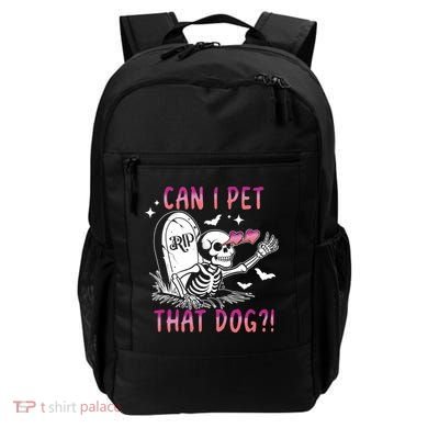 Can I Pet That Dog Skeleton Halloween Backpack