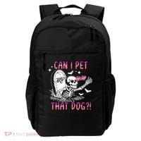 Can I Pet That Dog Skeleton Halloween Backpack thumb 0