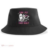 Can I Pet That Dog Skeleton Halloween Sustainable Bucket Hat thumb 0