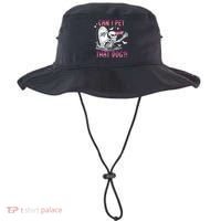 Can I Pet That Dog Skeleton Halloween Bucket Hat thumb 0