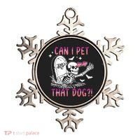 Can I Pet That Dog Skeleton Halloween Ornament thumb 0