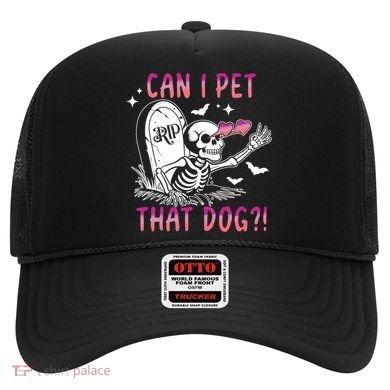 Can I Pet That Dog Skeleton Halloween Hat