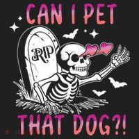 Can I Pet That Dog Skeleton Halloween Hat thumb 2