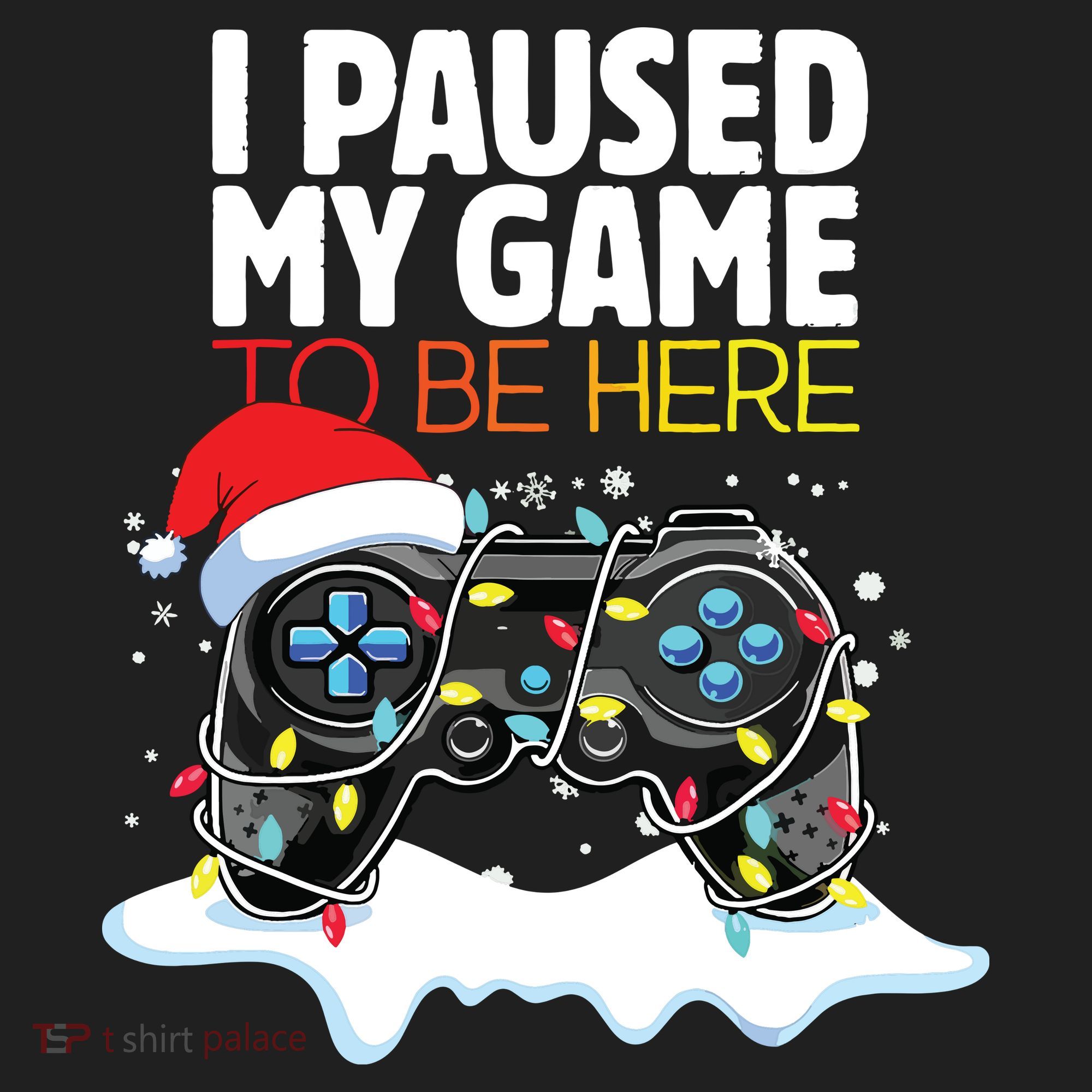 Christmas I Paused My Game To Be Here Funny Sarcastic Tumbler