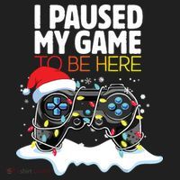 Christmas I Paused My Game To Be Here Funny Sarcastic Golf Towel thumb 3