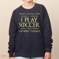 Cool I Play Soccer And I Know Things Women's Sweatshirt thumb 0