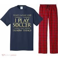 Cool I Play Soccer And I Know Things Pajama Set thumb 0