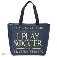 Cool I Play Soccer And I Know Things Tote Bag thumb 0