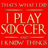 Cool I Play Soccer And I Know Things Santa Hat thumb 1