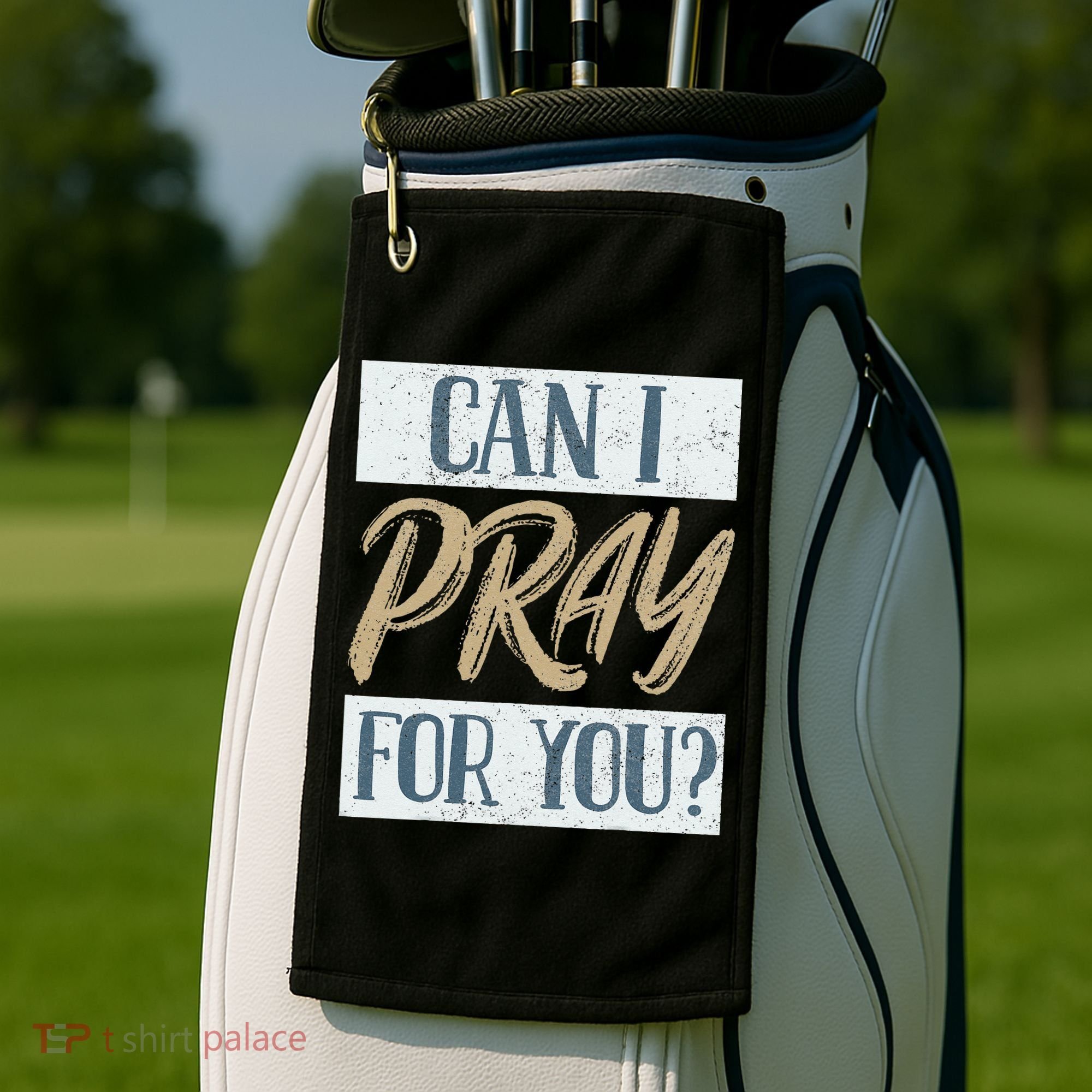 Can I Pray For You Christian Love Religious Golf Towel