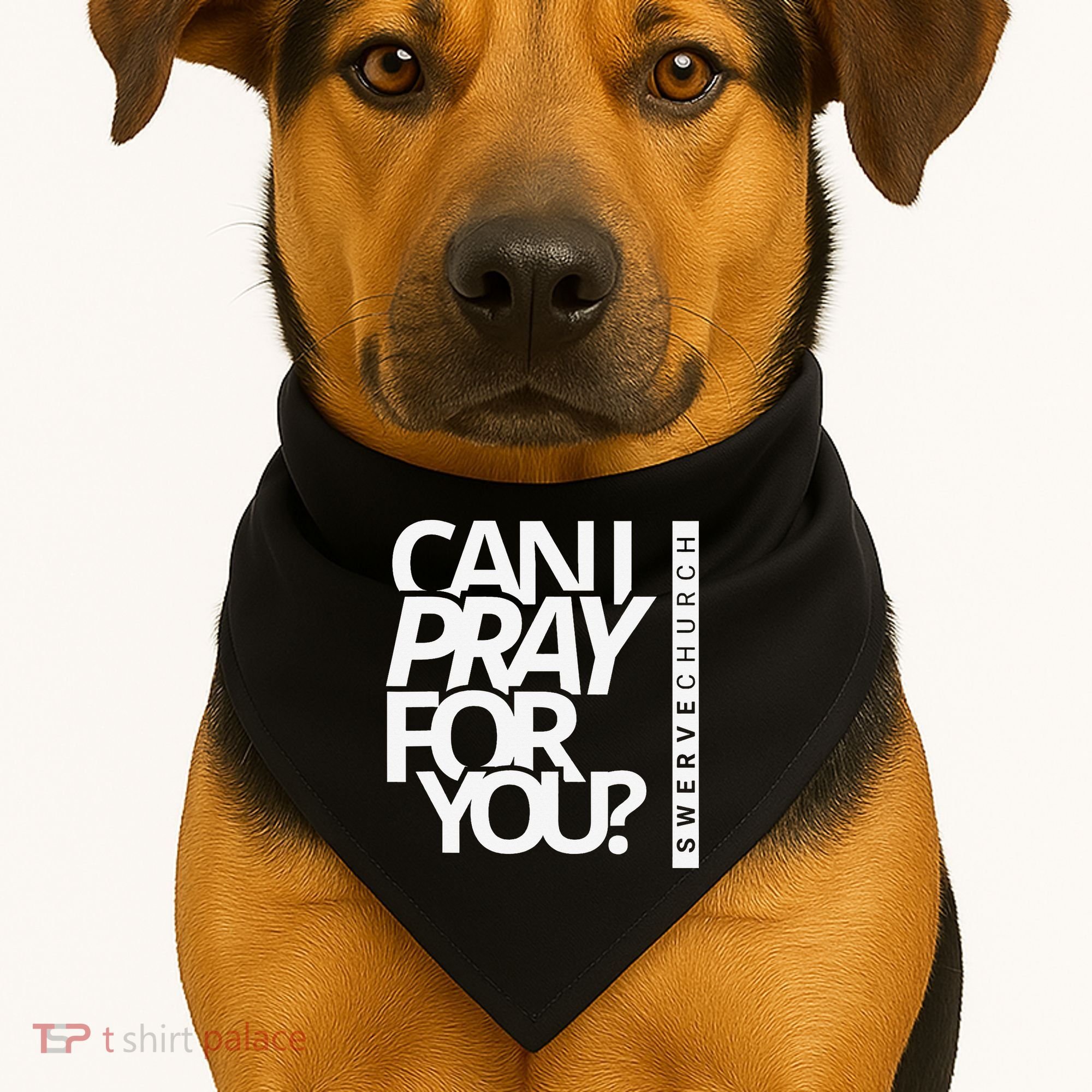 Can I Pray For You USA-Made Doggie Bandana