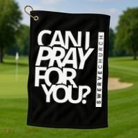 Can I Pray For You Golf Towel thumb 1