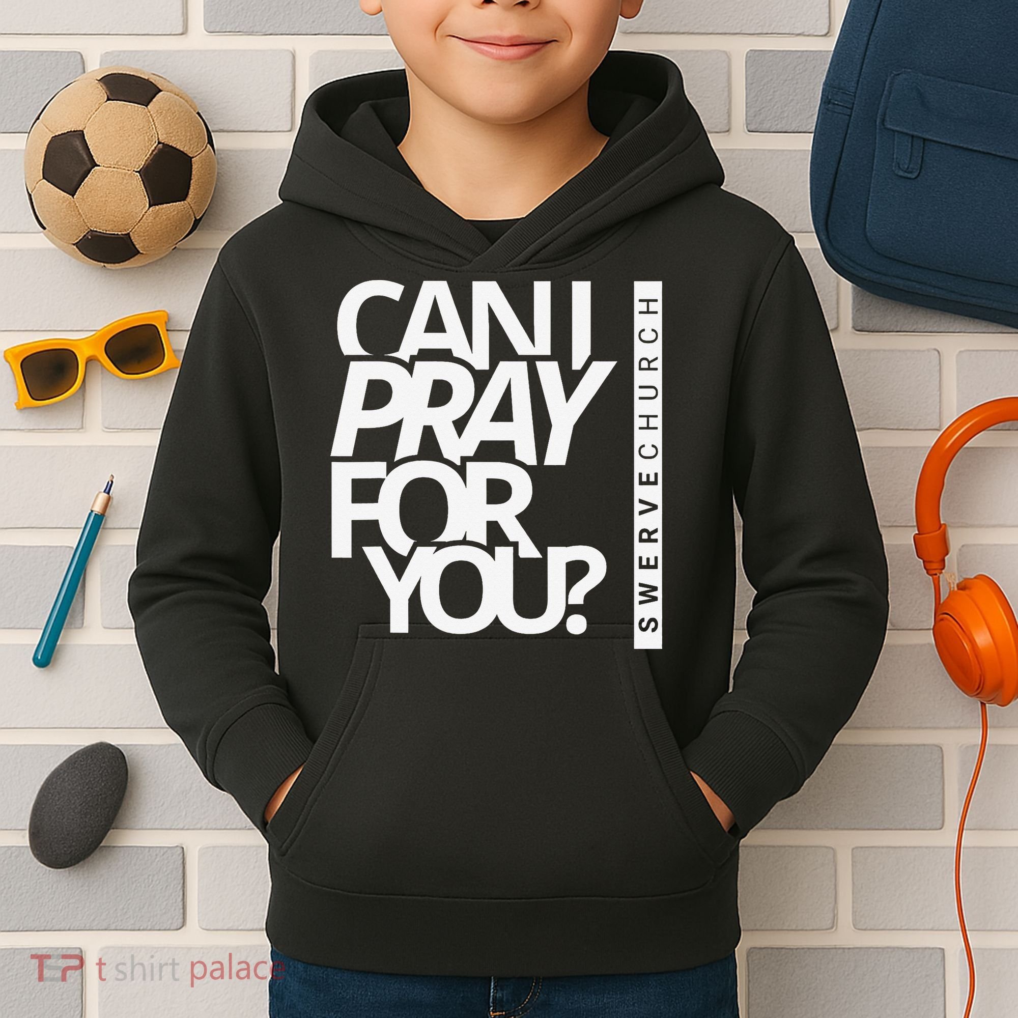 Can I Pray For You Kids Hoodie