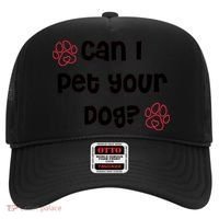 Can I Pet Your Dog? Funny Cute Pet Lover Saying Hat thumb 0