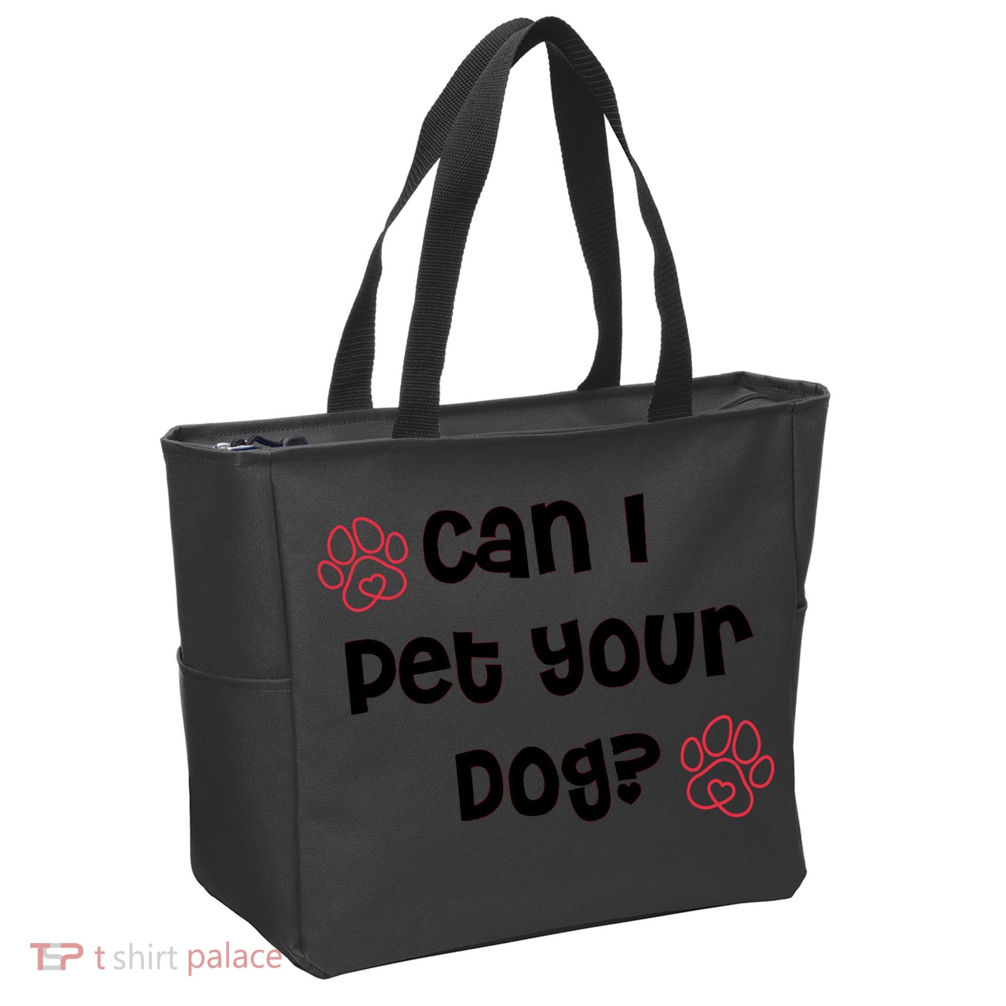 Can I Pet Your Dog? Funny Cute Pet Lover Saying Tote Bag