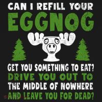 Can I Refill Your Eggnog Christmas Vacation Quote Bucket Hat thumb 4