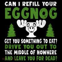 Can I Refill Your Eggnog Christmas Vacation Quote Women's Hoodie thumb 2