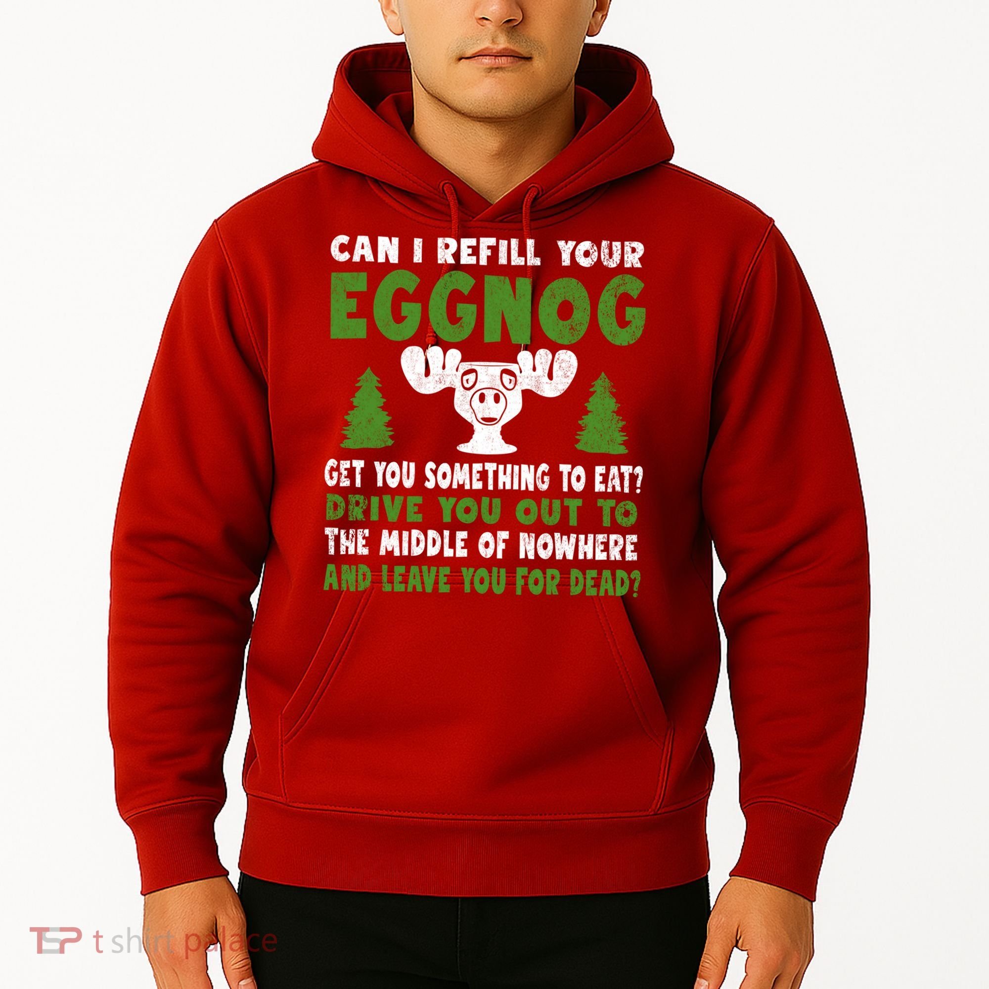 Can I Refill Your Eggnog Christmas Vacation Quote Hoodie