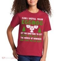Can I Refill Your Eggnog Christmas Vacation Quote Kids T-Shirt thumb 2