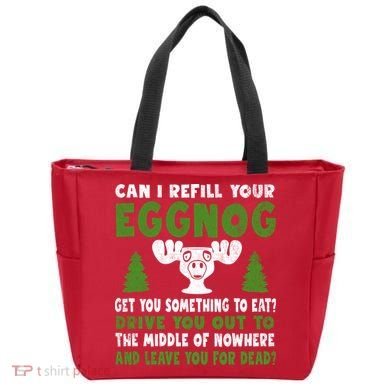 Can I Refill Your Eggnog Christmas Vacation Quote Tote Bag
