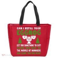 Can I Refill Your Eggnog Christmas Vacation Quote Tote Bag thumb 0