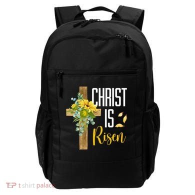 Christ Is Risen Sunflower Cross Easter Backpack