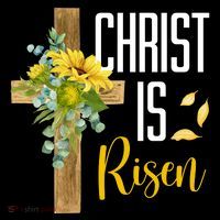 Christ Is Risen Sunflower Cross Easter Backpack thumb 2