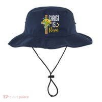 Christ Is Risen Sunflower Cross Easter Bucket Hat thumb 0