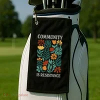 Community Is Resistance Golf Towel thumb 2
