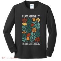 Community Is Resistance Kids Long Sleeve Shirt thumb 0