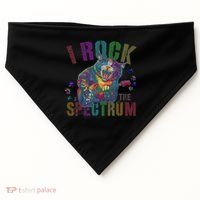 Cute I ROCK THE SPECTRUM Autism Awareness Mommy Respect USA-Made Doggie Bandana thumb 0
