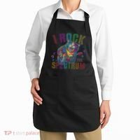 Cute I ROCK THE SPECTRUM Autism Awareness Mommy Respect Apron thumb 2