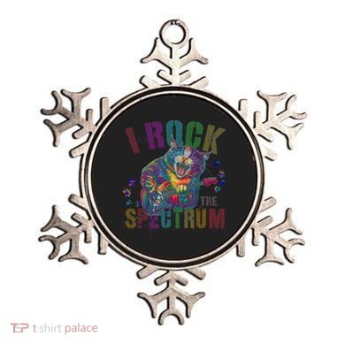 Cute I ROCK THE SPECTRUM Autism Awareness Mommy Respect Ornament