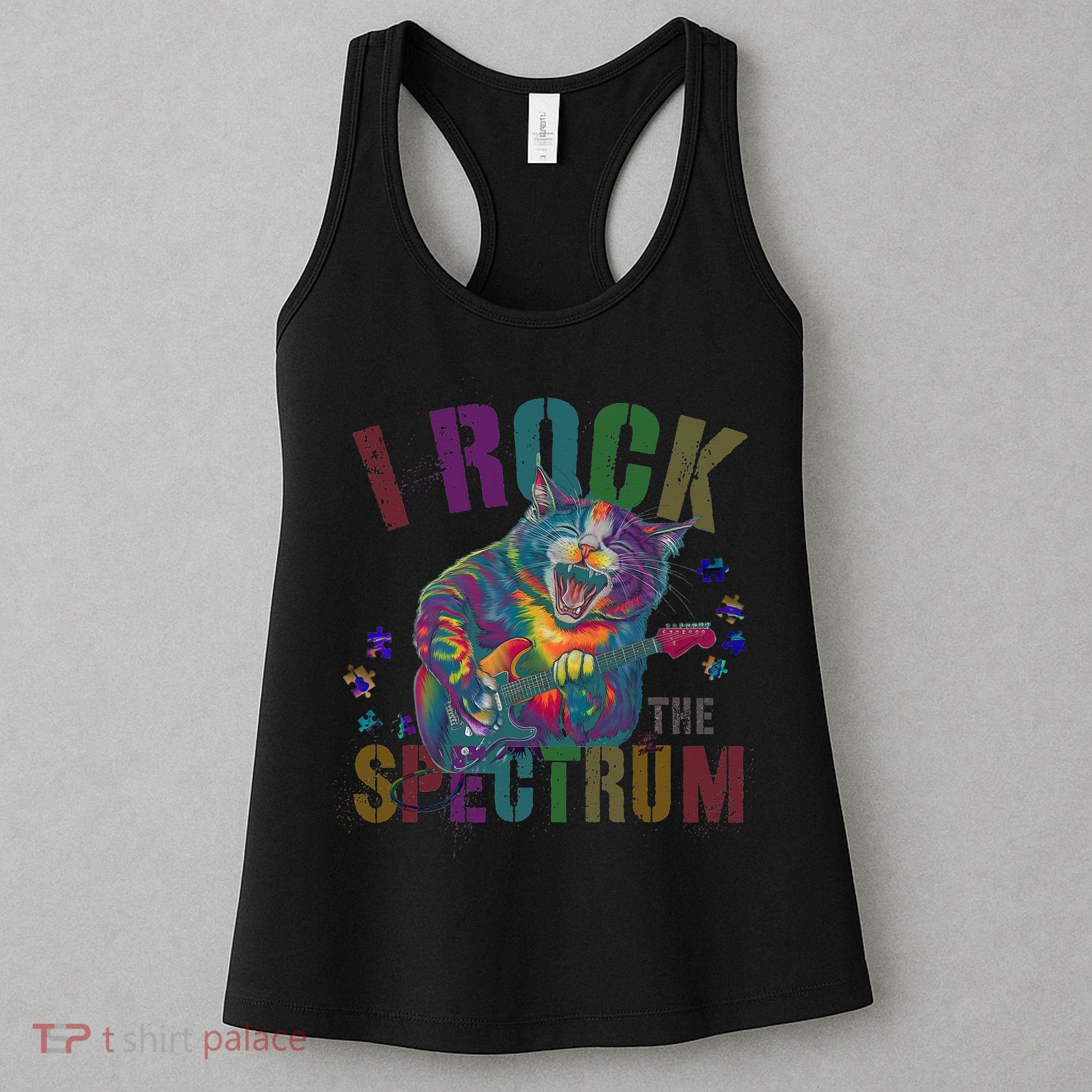 Cute I ROCK THE SPECTRUM Autism Awareness Mommy Respect Women's Tank Top