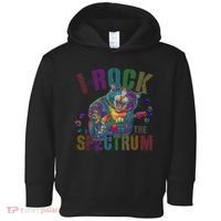 Cute I ROCK THE SPECTRUM Autism Awareness Mommy Respect Toddler Hoodie thumb 0