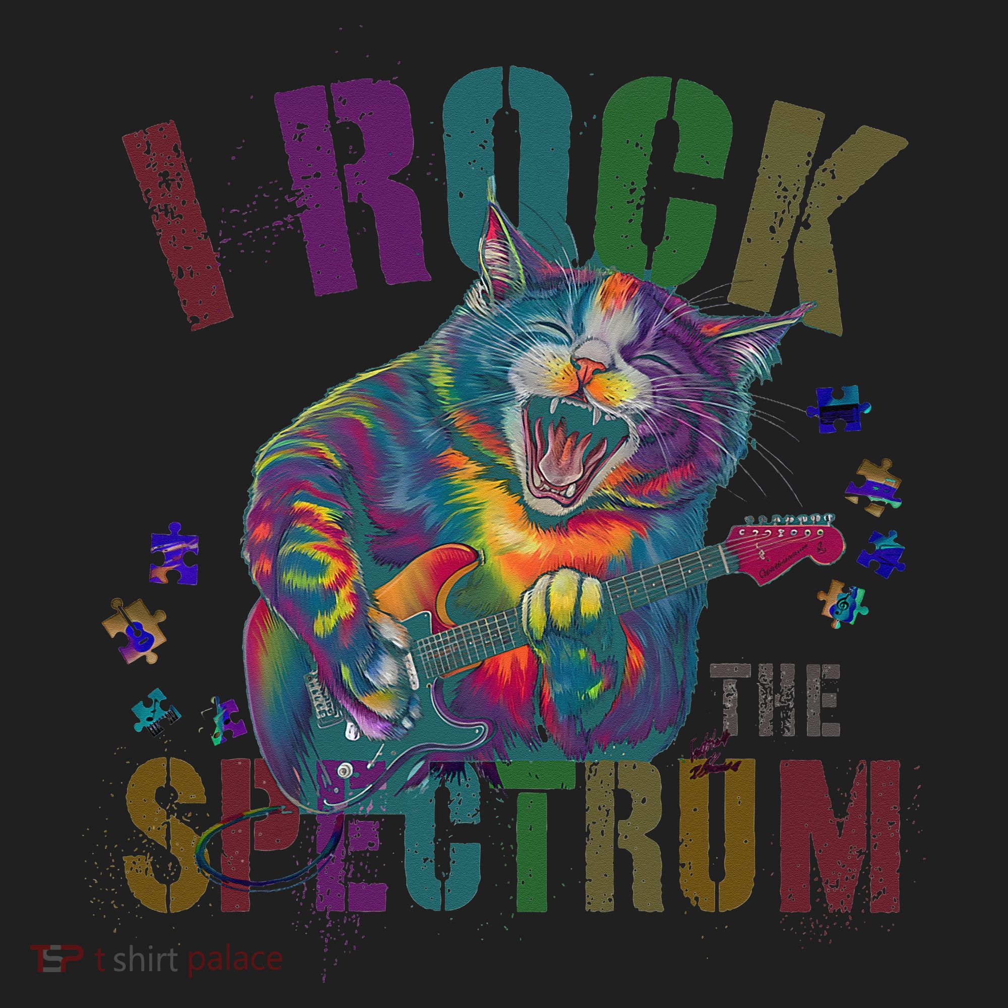 Cute I ROCK THE SPECTRUM Autism Awareness Mommy Respect Golf Towel