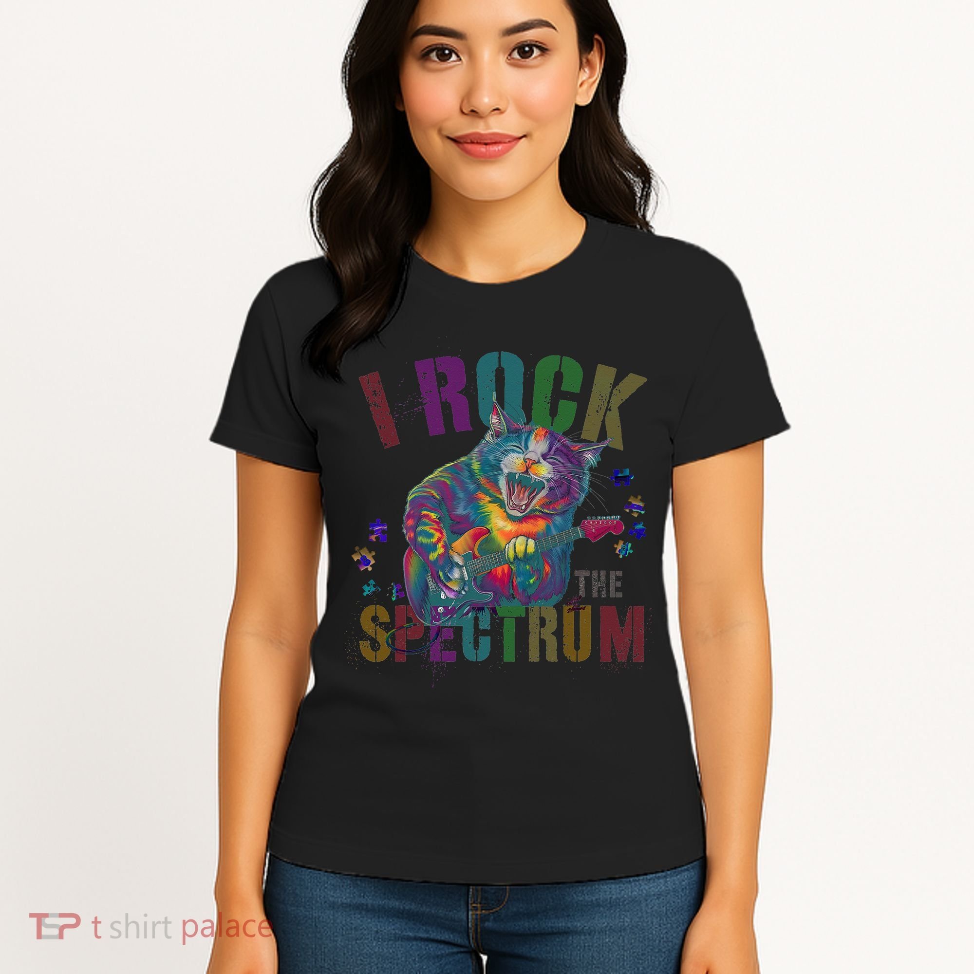 Cute I ROCK THE SPECTRUM Autism Awareness Mommy Respect Women's T-Shirt