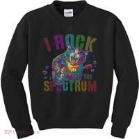 Cute I ROCK THE SPECTRUM Autism Awareness Mommy Respect Kids Sweatshirt thumb 0