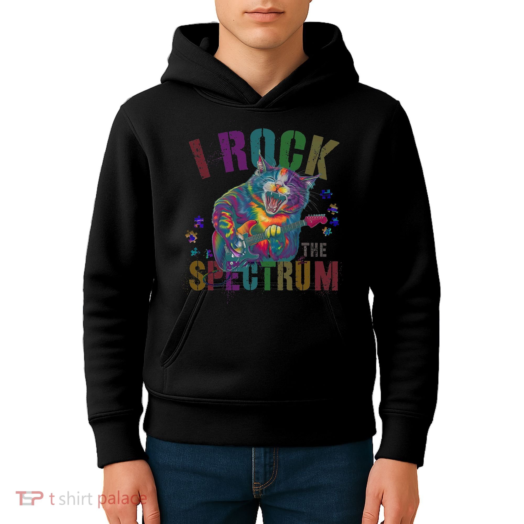 Cute I ROCK THE SPECTRUM Autism Awareness Mommy Respect Kids Hoodie